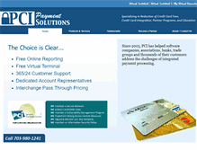 Tablet Screenshot of pcipayment.com